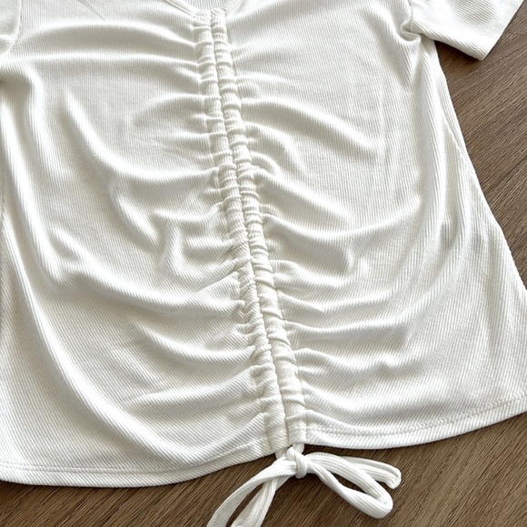 Sanctuary White Ribbed Tee - Picture 3 of 6